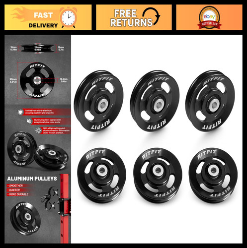 6pcs aluminum pulley wheel set - 6pcs,