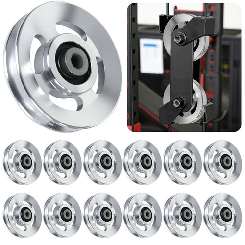 12pcs 90mm aluminum gym - 12pcs, pulley