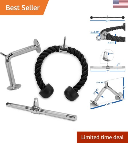 Cable machine attachment set - cable,